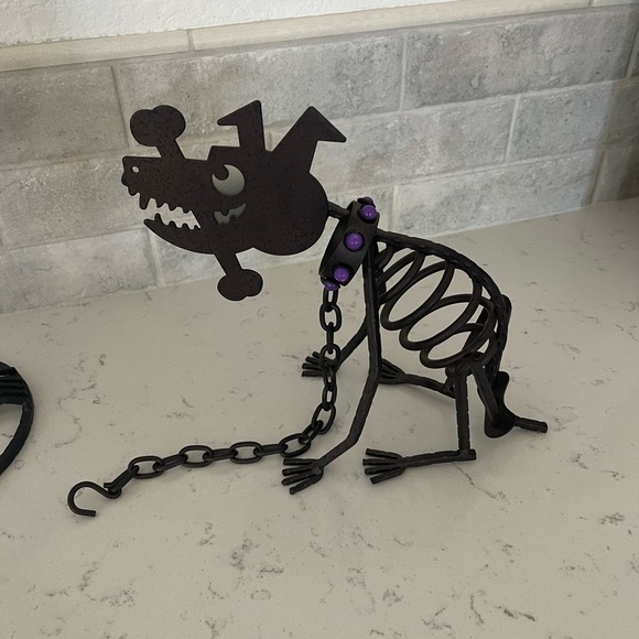 Partylite | Halloween Decor Mr. Bones and Dog Iron Candle holders - Picture 5 of 11